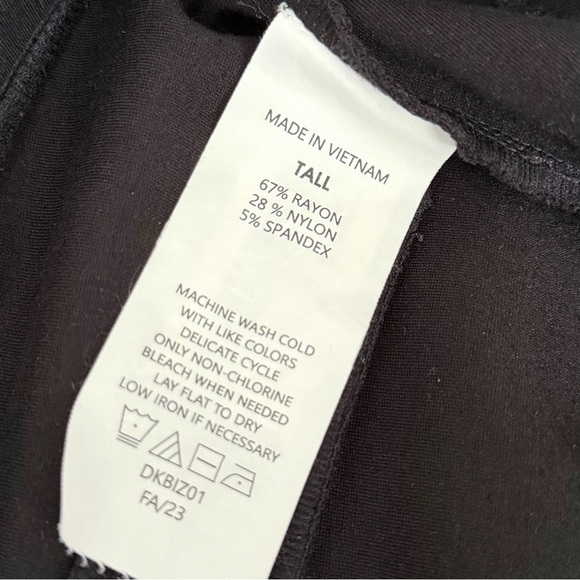 Quince Ultra Stretch Ponte Straight Leg Pants Black XL Tall 32 Inseam - Picture 7 of 12